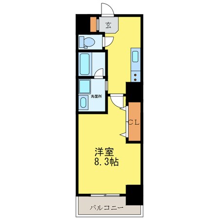 Ｋクレスト大道の物件間取画像